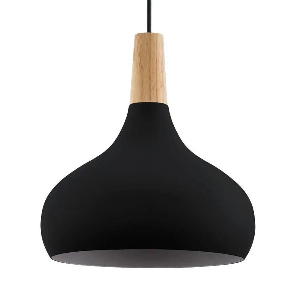 EGLOSabinarHanglamp-E27-Ø28cm-Zwart/Bruin