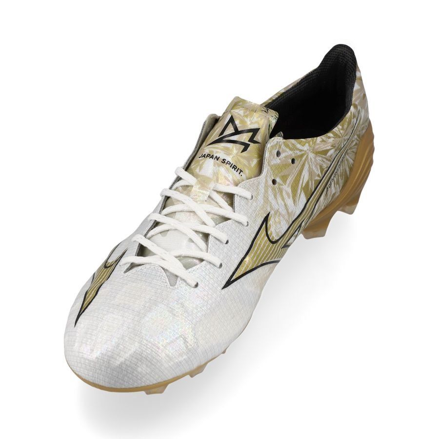 Mizuno Alpha Made in Japan FG/AG Prism Gold - Blanc/Doré/Noir