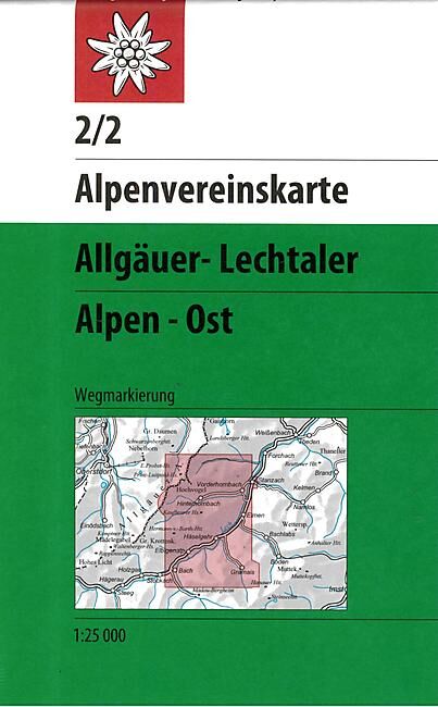 ALPENVEREIN - 2 2 ALLGAUER LECHTALER ALPEN EST 1 25 000