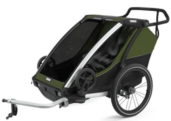 THULE CHARIOT CAB 2 Kinderanhänger  cypress green-black