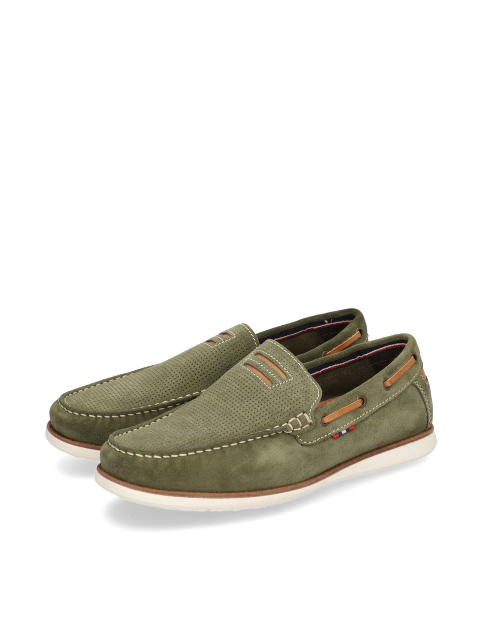 Veloursleder Slipper sportiv