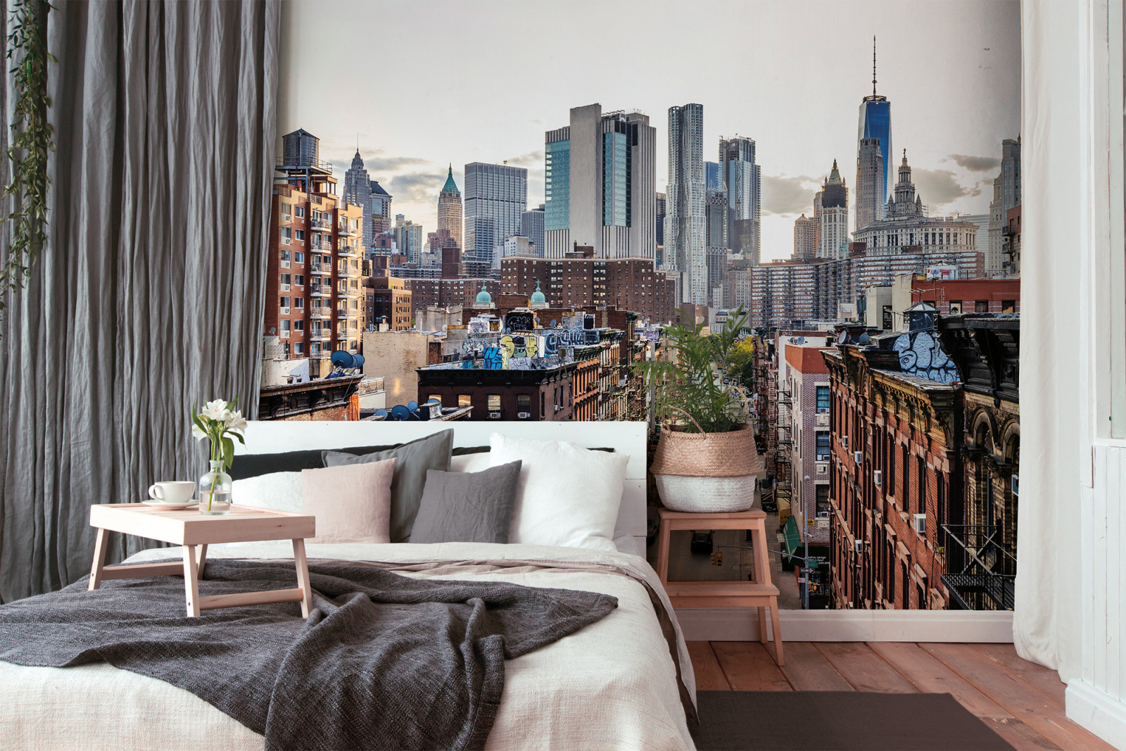 Fototapete DESIGNWALLS - braun-grau - New York - 2,55 Meter