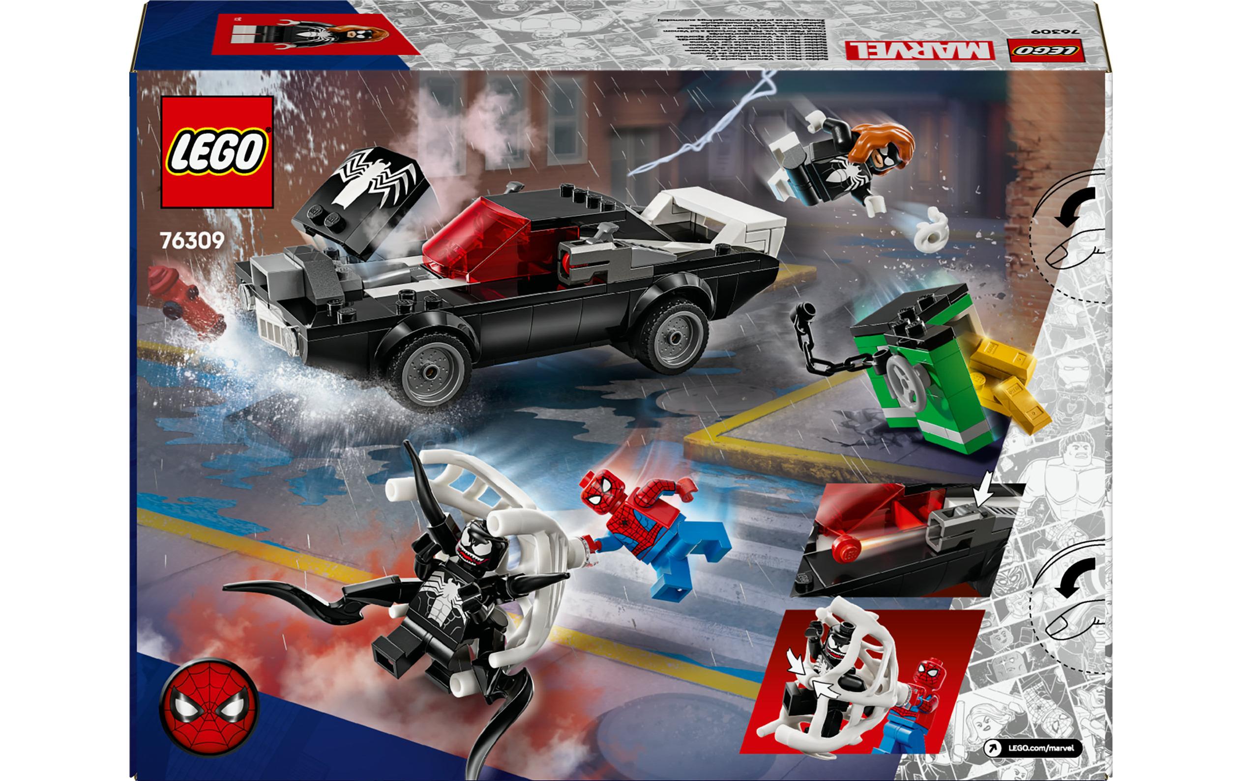 Marvel Spider-Man vs. Venom Muscle-Car 76309Cooles Spider-Man Spielset mit baubarem Marvel Auto