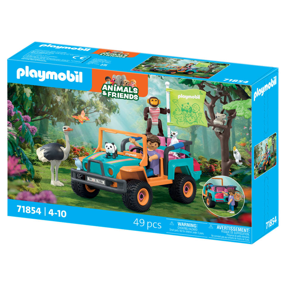 PLAYMOBIL Animals & Friends terreinwagen 71854