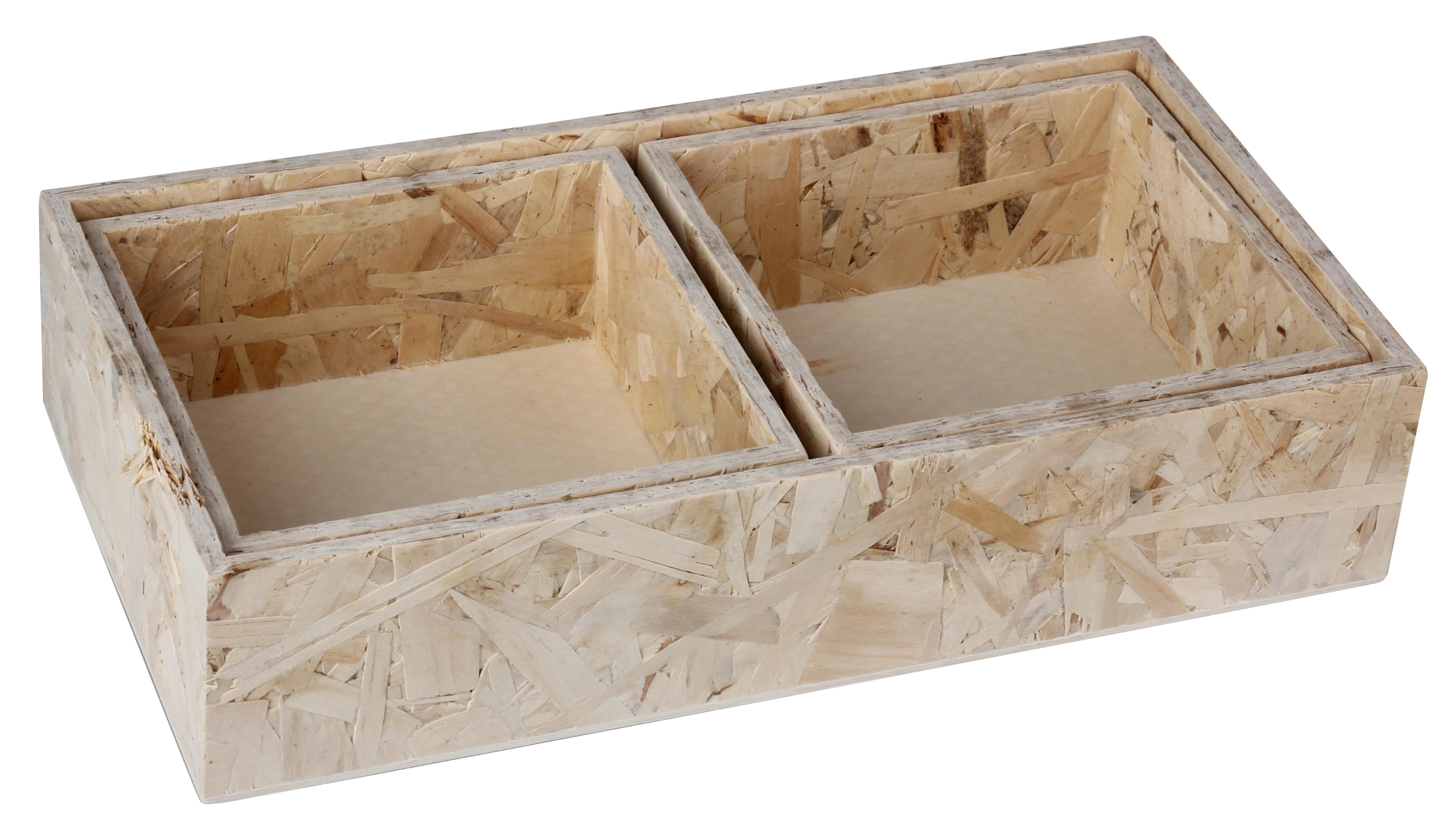 SET 3 BOITES DE RANGEMENT OSB