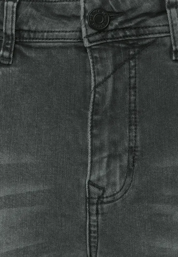 Slim Fit Jeans - dark grey stone wash
