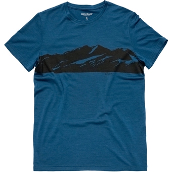 Devold Classic View Tee Funktionsshirt Kurz Flood Herren
