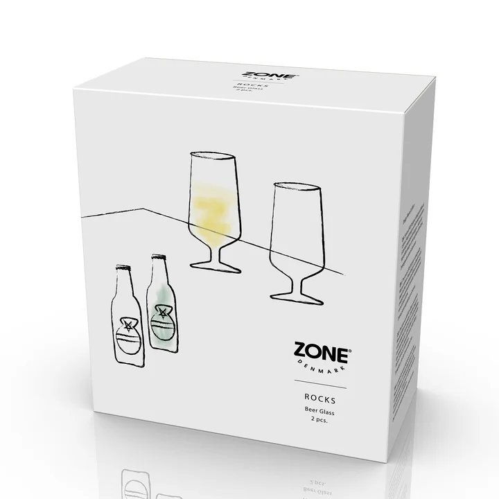 Zone Denmark - Rocks Bierglas, 30 cl (2er-Set)