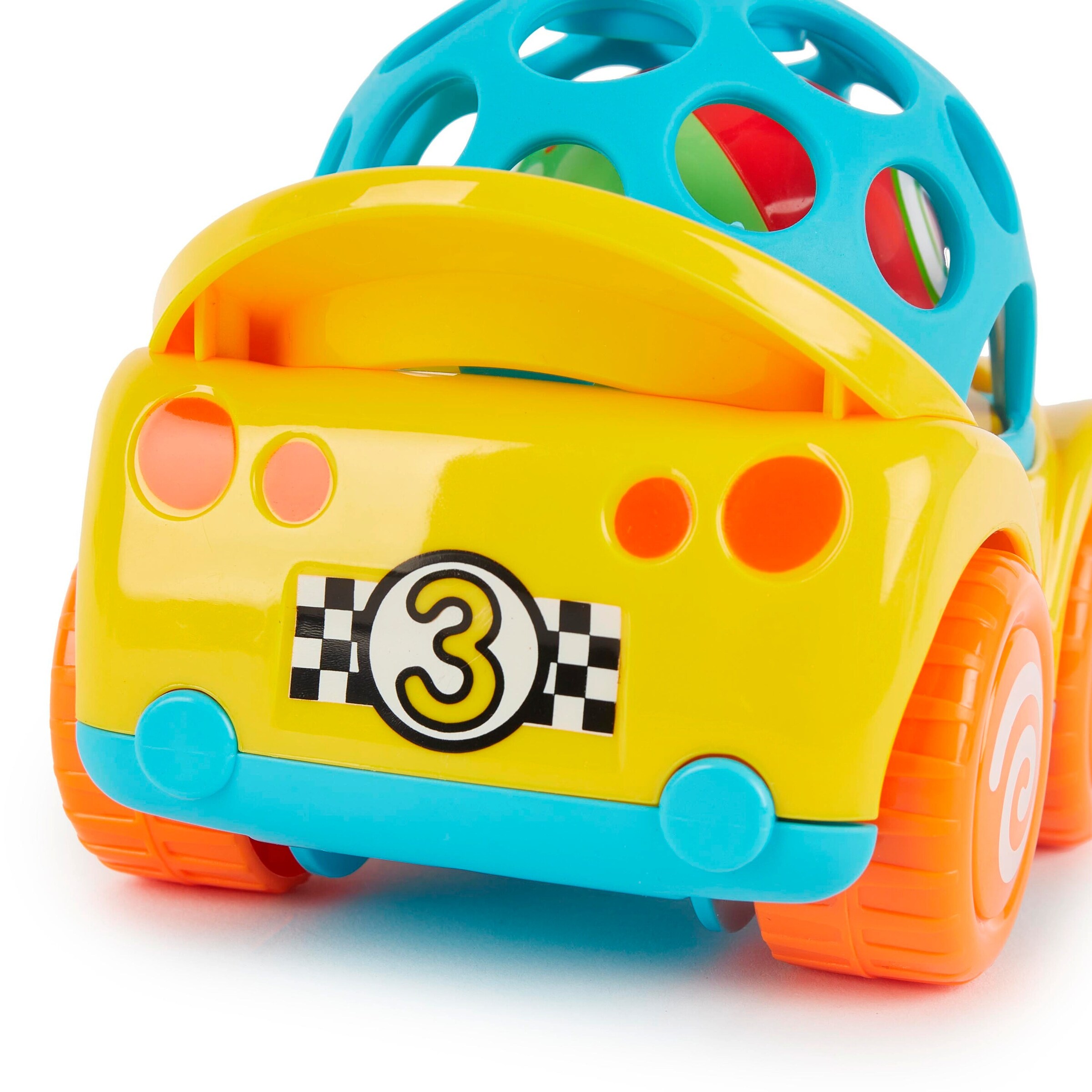 Bieco Rückzug Auto mit Rassel Gelb