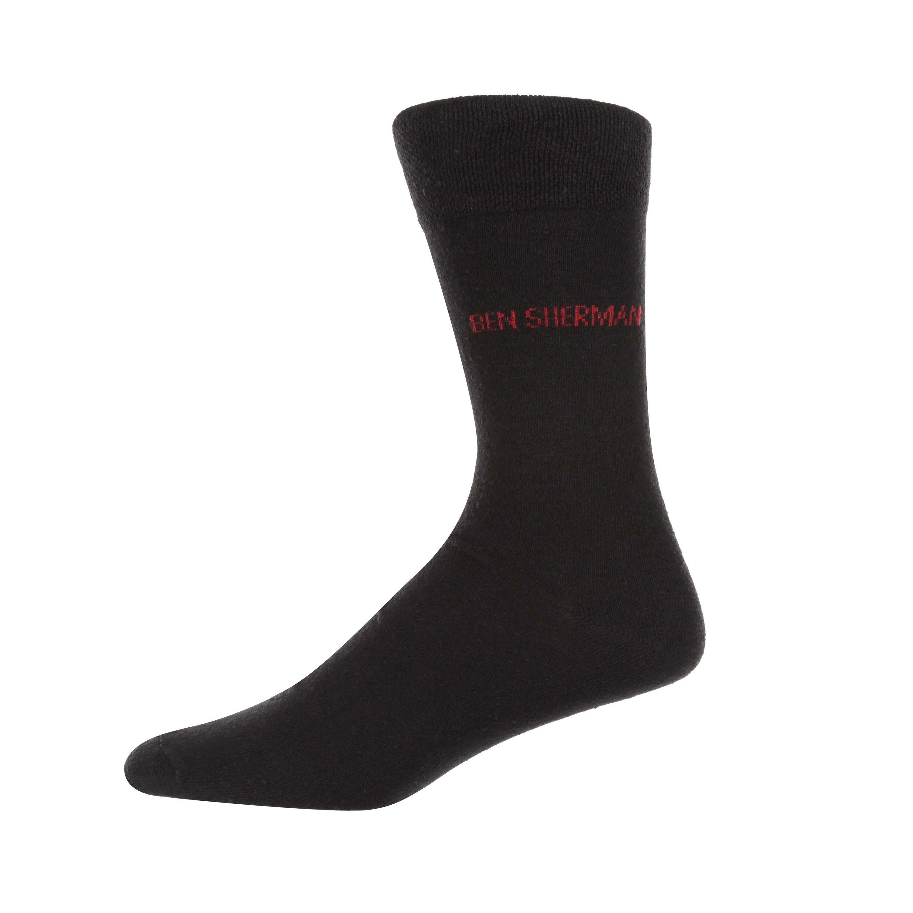 Ben Sherman 5 Pack Mens Crew Socks
