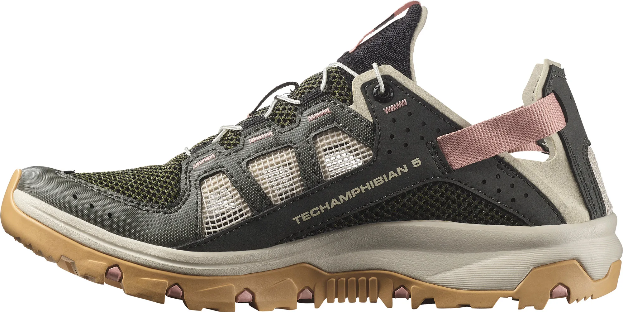 Salomon Techamphibian 5 Peat/rainy Day/hyma Pink