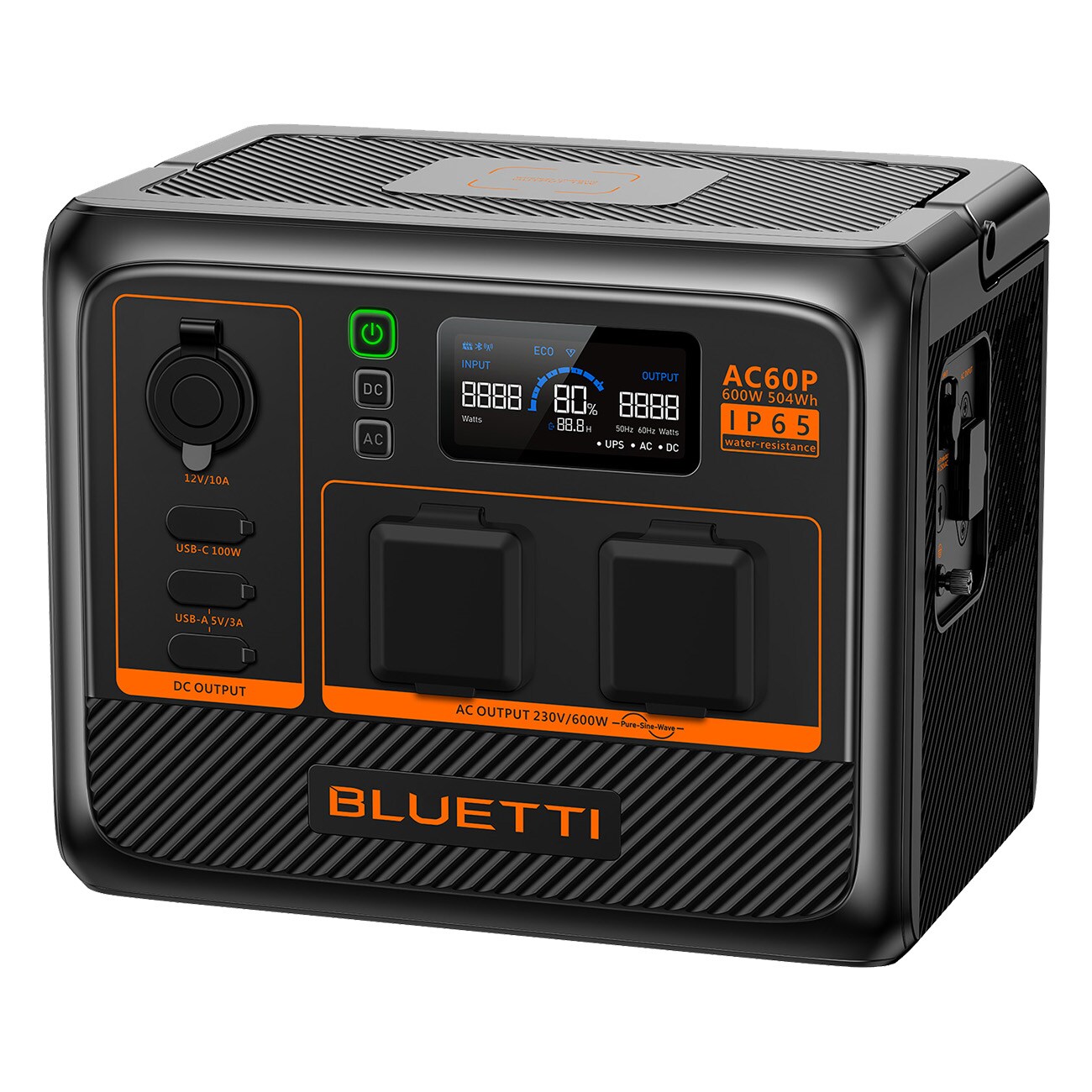 Bluetti Portable Power Station AC60P schwarz Powerstation