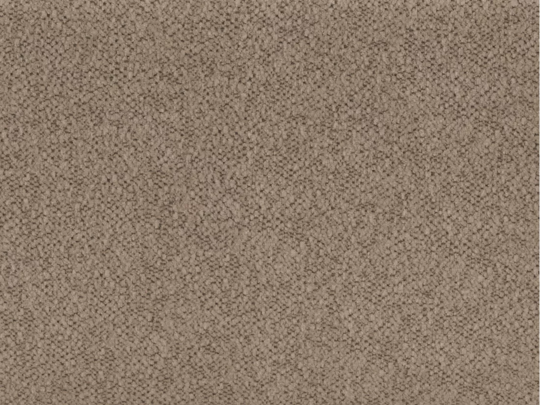 Pouf en tissu texturé taupe DAVISO