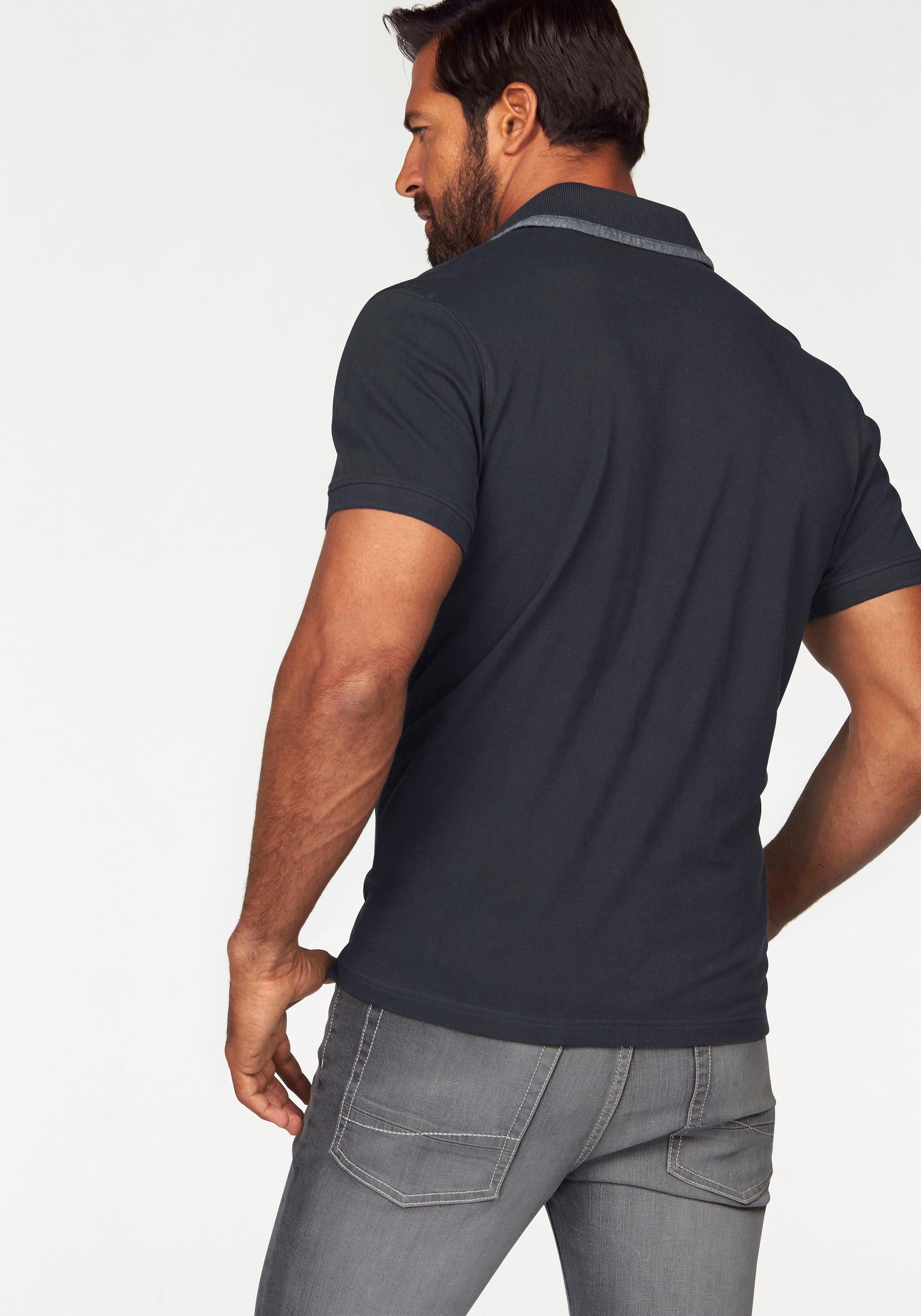 Arizona Poloshirt , Kurzarm,  mit Rippbündchen,  Polokragen mit Knöpfen