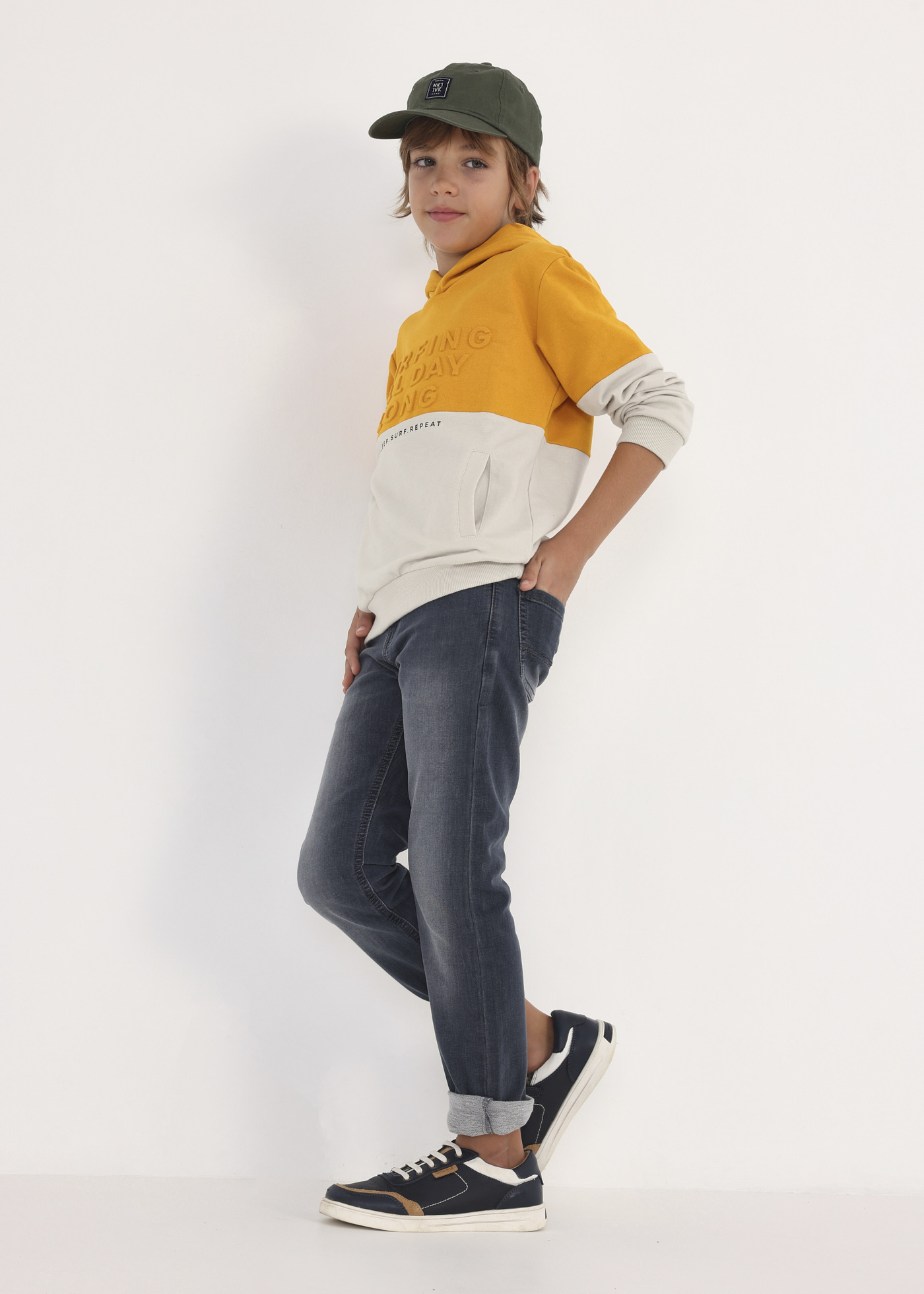 Moletom de algodão infantil