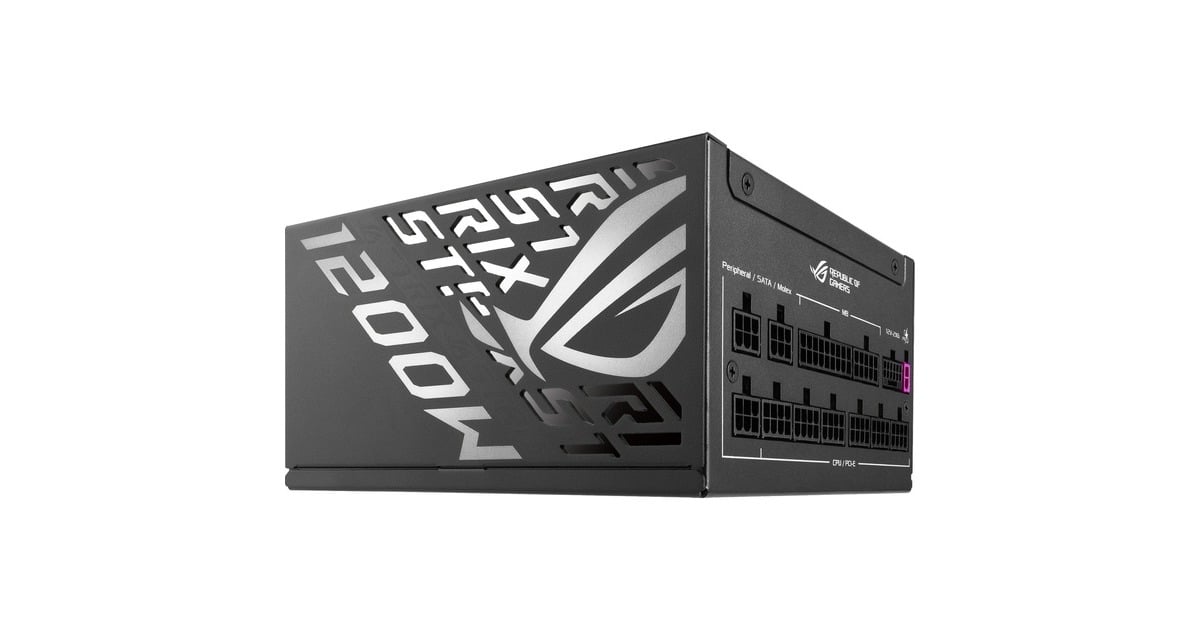 ASUSROG STRIX Platinum modulaire 1200 watt voeding   (Zwart, 1x 12V-2x6, 4x PCIe)