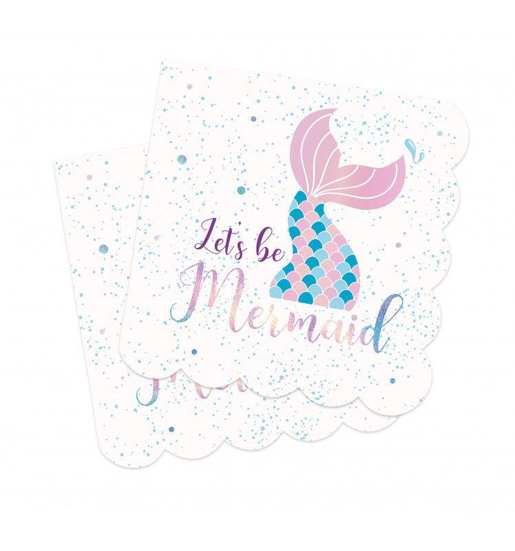Lot de 20 serviettes - Sirène Scrapcooking