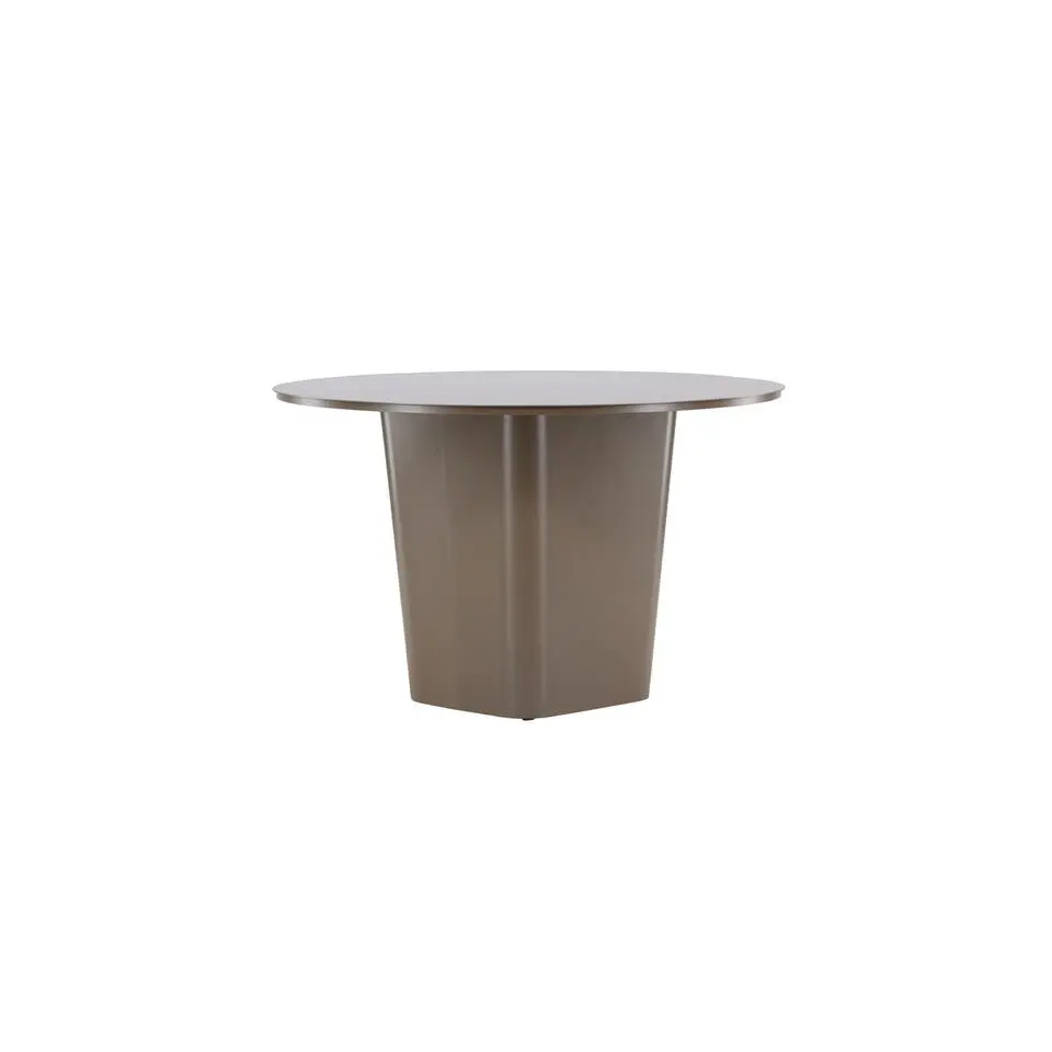 Tuintafel Bruin Metaal - Ø120x75cm - Santa