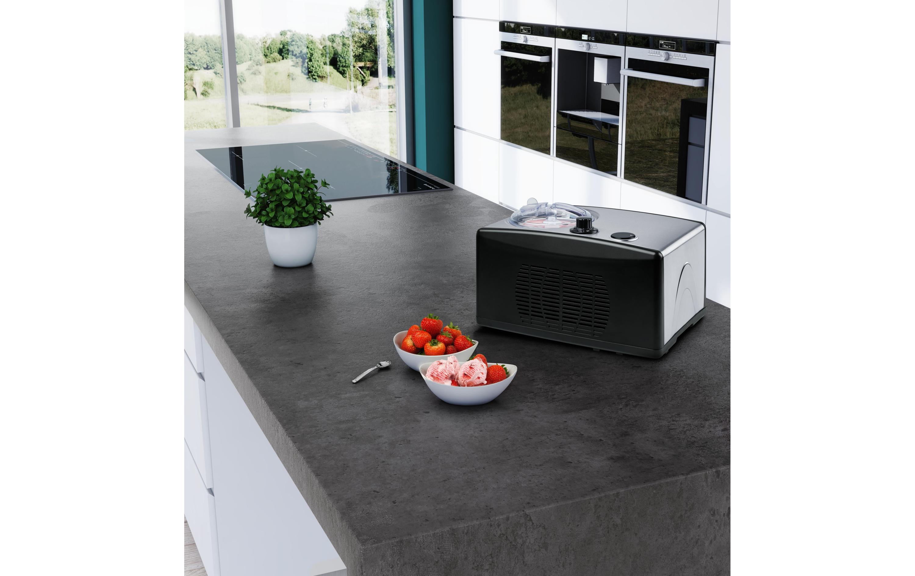 Glacemaschine MD 18387 0.8 l, Schwarz/Silber<br>Eismaschine mit Kompressor