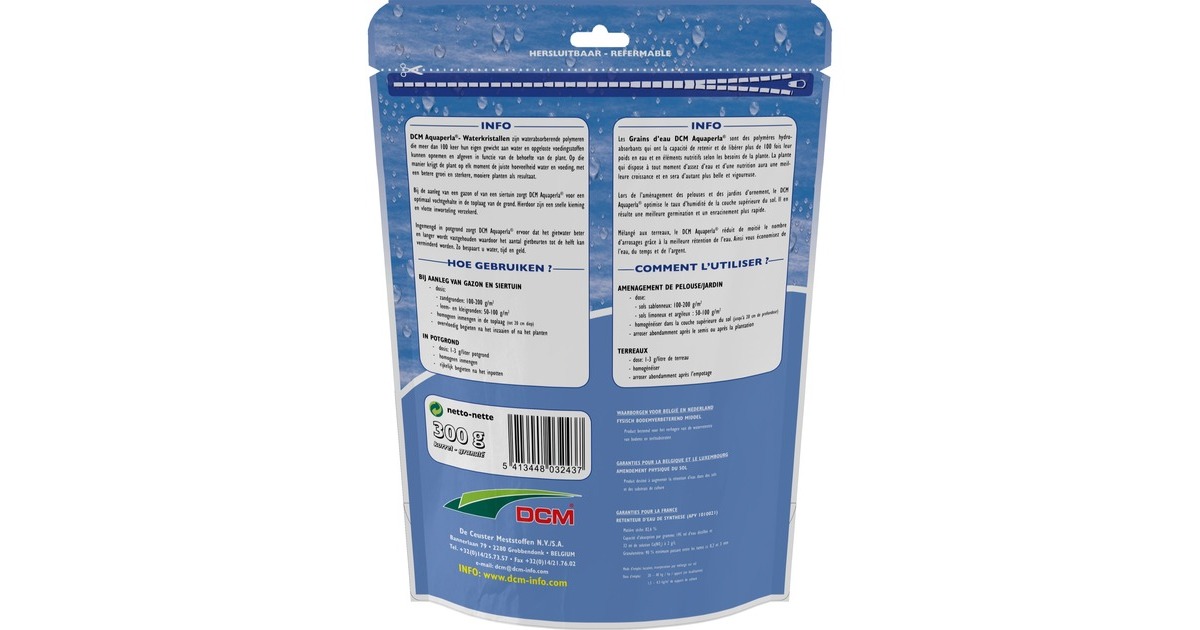 DCMAquaperla - Waterkristallen 0,3 kg bodemverbeteraar