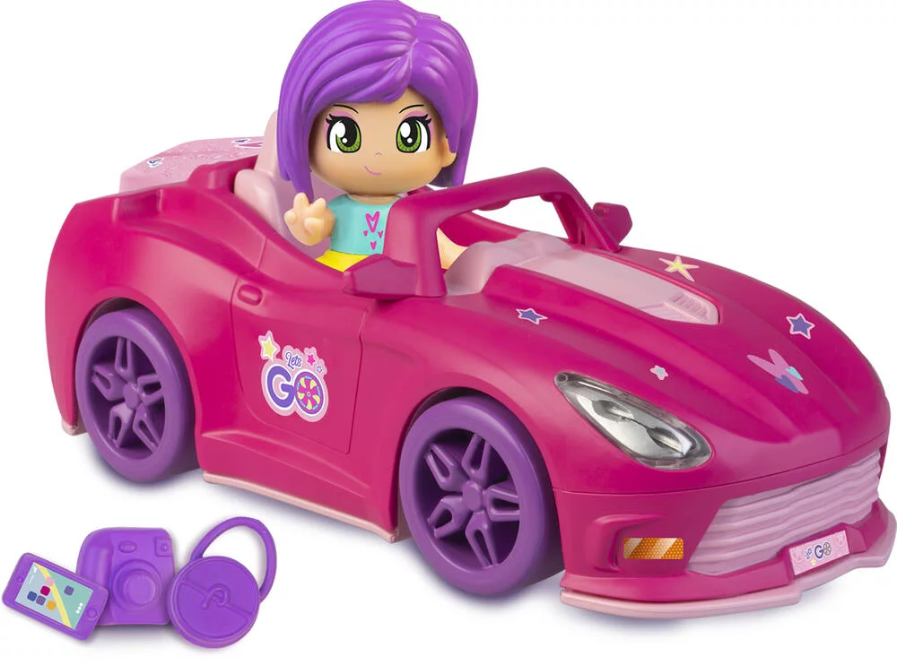 PINYPON - LET'S GO VOITURE AVEC FIGURINE ET ACCESSOIRES
