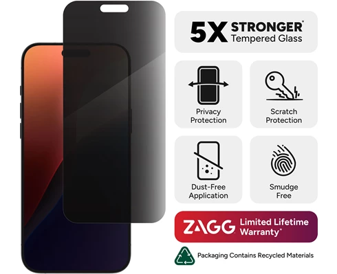 InvisibleShield Glass Elite Privacy Apple iPhone 16 Pro Max