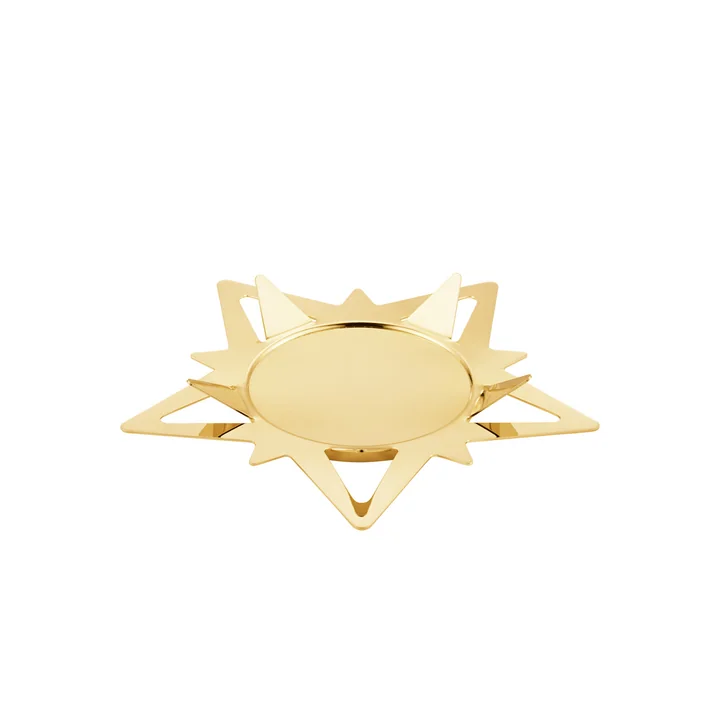Georg Jensen - Classic Christmas Kerzenhalter Stern für Stumpenkerzen Ø 16,3 cm, gold