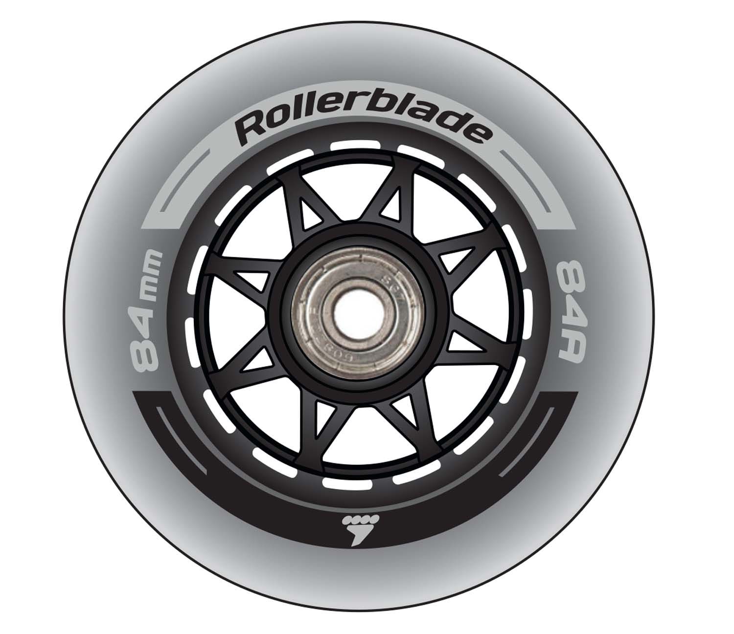 Rollerblade  Rollerblade Wielen 84mm/SG7 Bearing XT 8-Pack