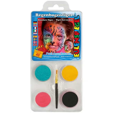 Eulenspiegel Schminkset Regenbogentiger