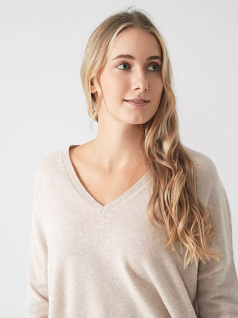 LES TRICOTS DE LEA Kaschmirpullover MAPOUPETTE beige