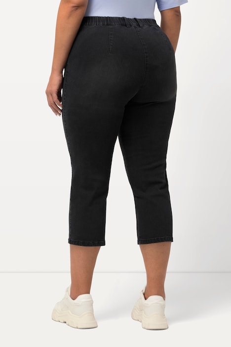7/8-Jeans Mony, Elastikbund, Reißverschlusstaschen