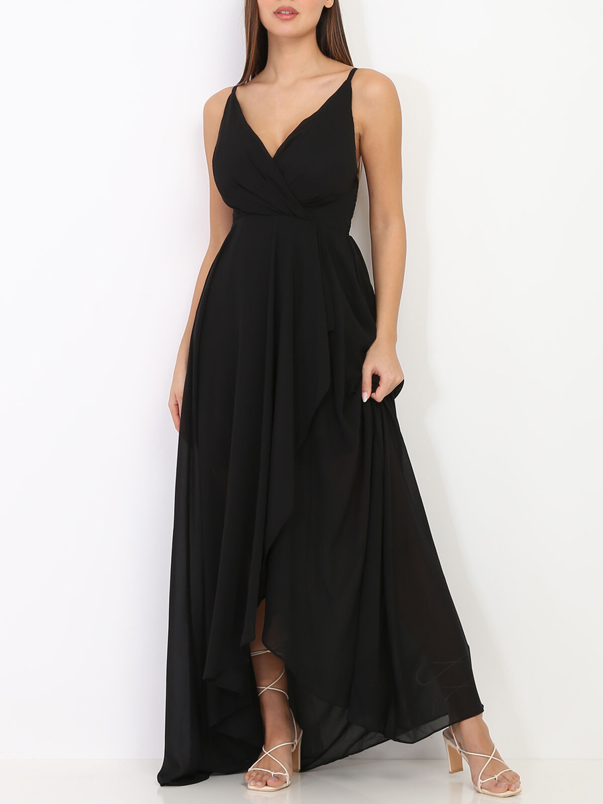 Robe de soirée longue grandes tailles- Noir