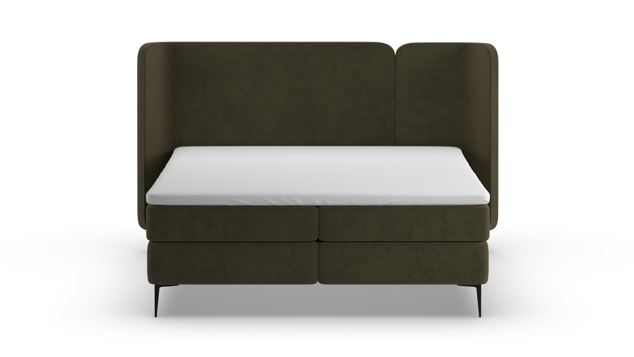 Boxspring Mesa - Soft suede forest