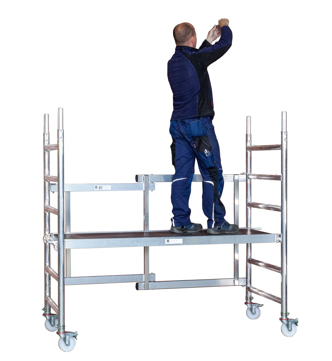 Euroline 9501 vouwsteiger met knikligger, 1,50m breed, met toegangsluik