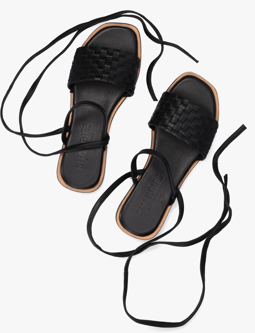 SHABBIES zwarte shabbies sandalen 170020172