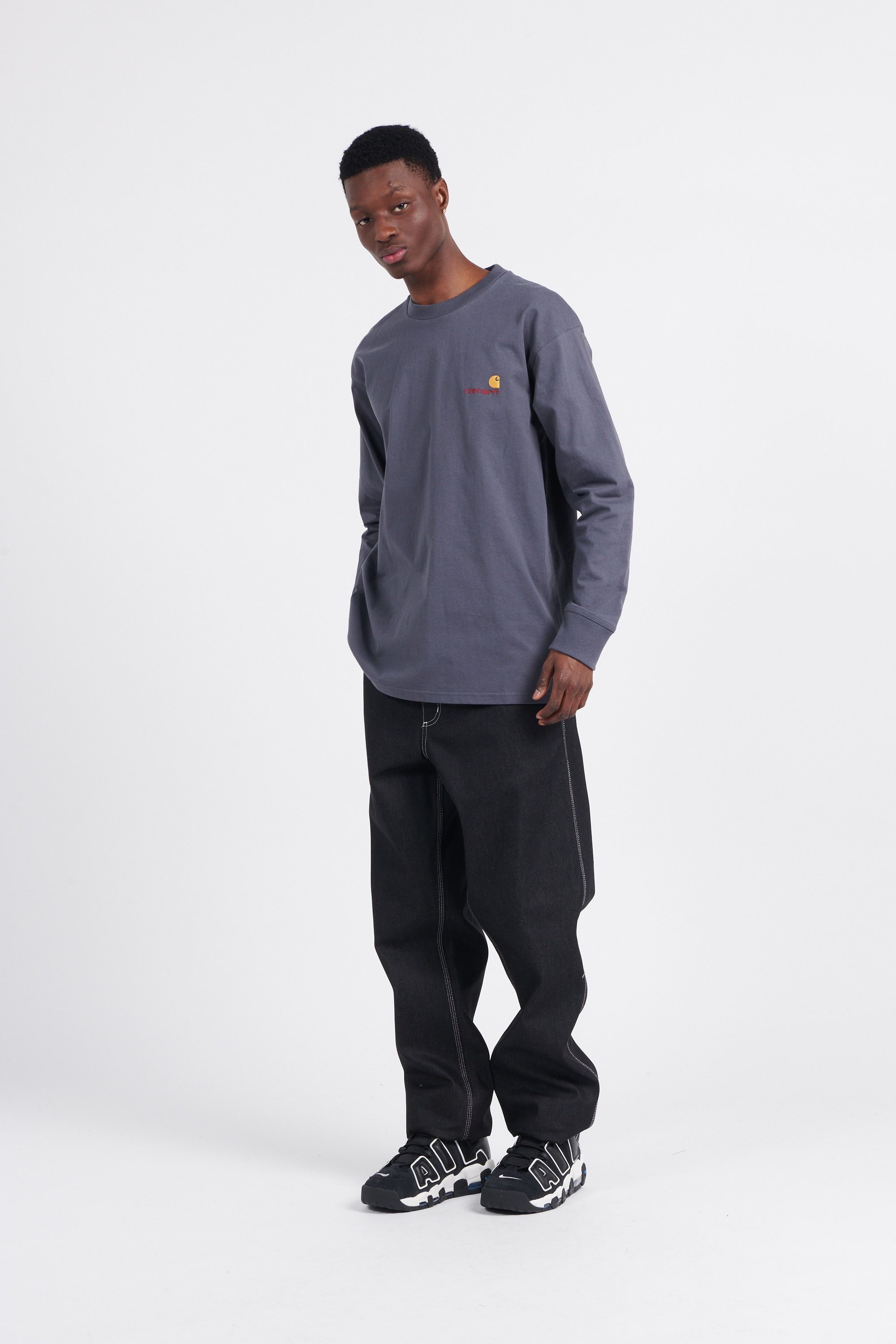 CARHARTT WIP T-shirt AMERICAN SCRIPT Gris