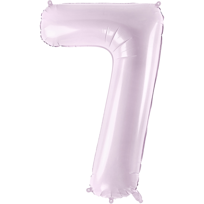 Partydeco Folienballon Zahl 7, lila