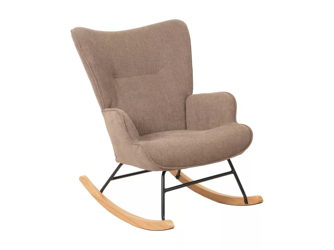Chaise à bascule MCW-N14, marron