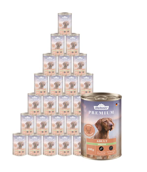 Dehner Premium Nassfutter für Hunde Adult