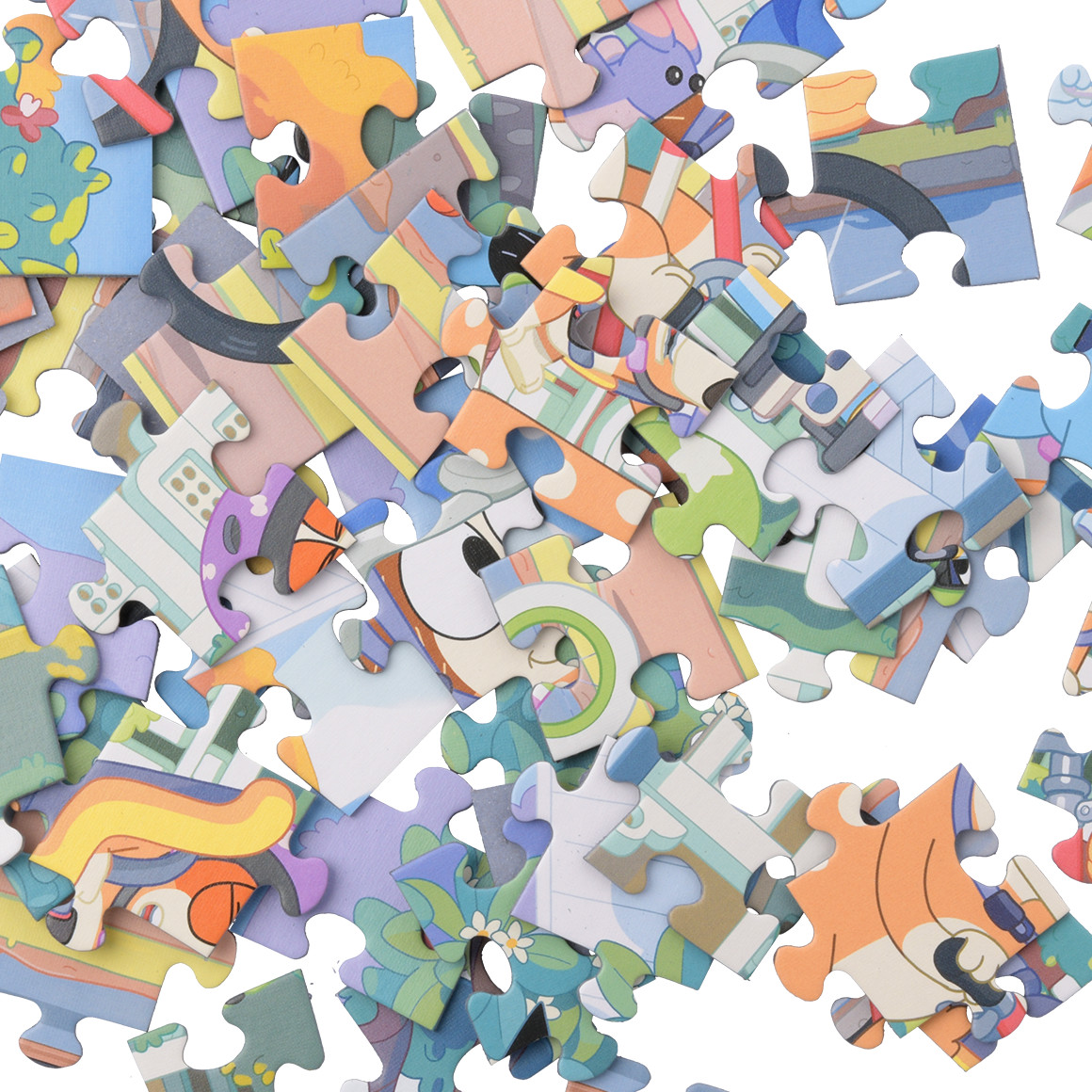 Bluey Puzzle 60teilig hellblau / bunt