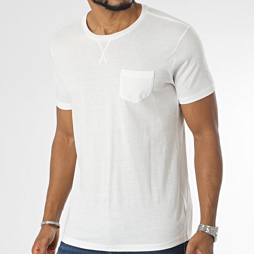Tee Shirt Poche Blanc