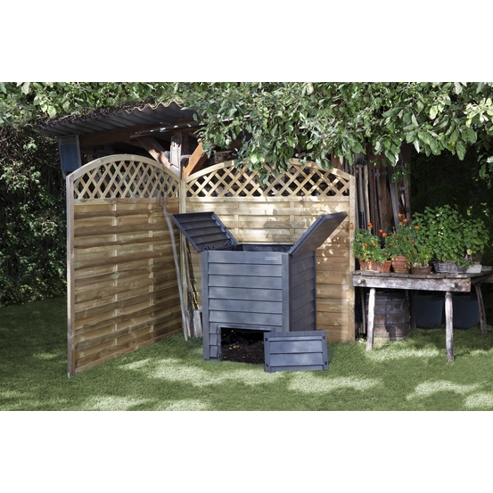 Composteur Thermo-Wood 400L Brun Anthracite
