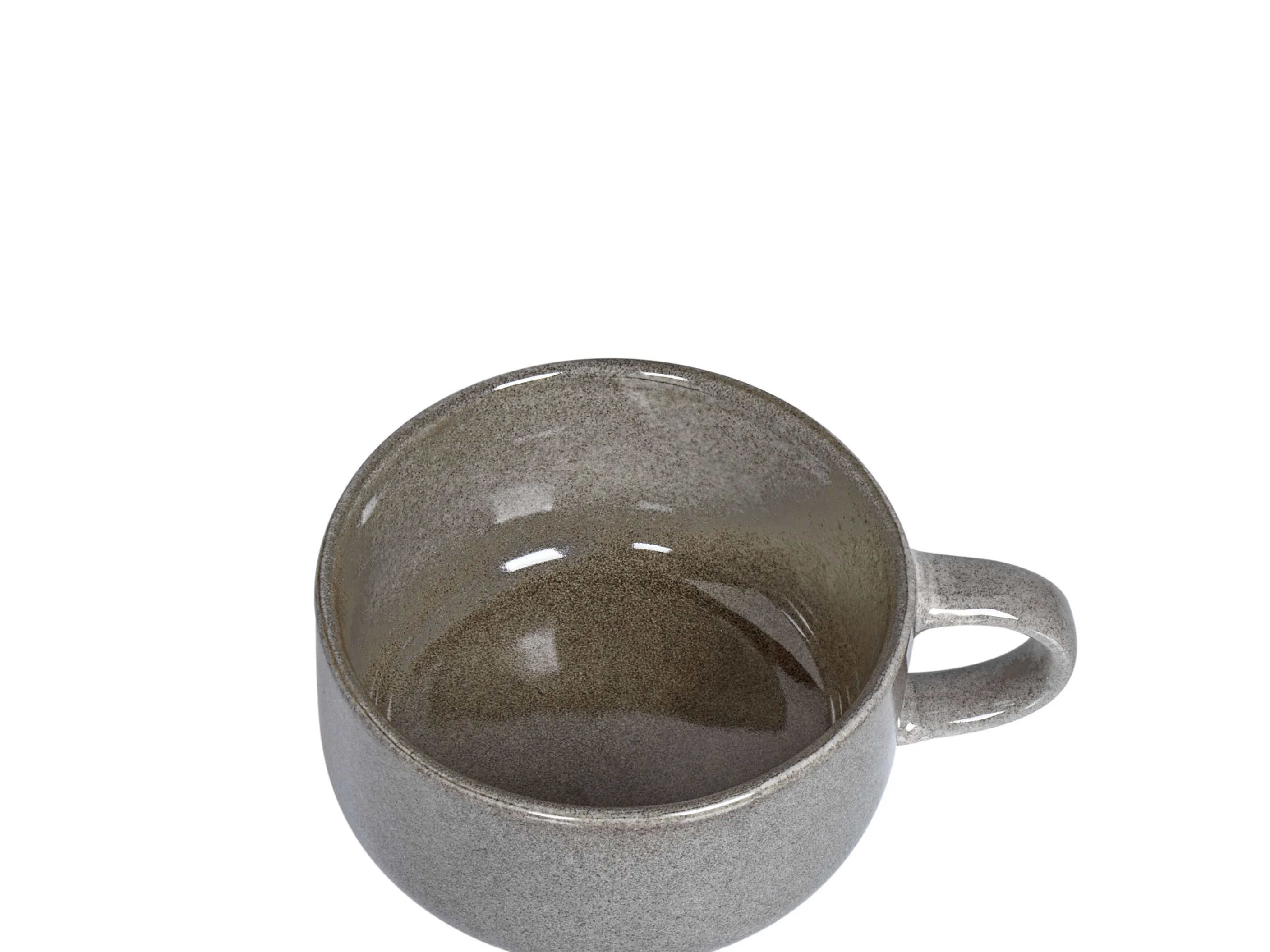 Set van 4 kopjes met schotels COSTMARY Steengoed Grijs