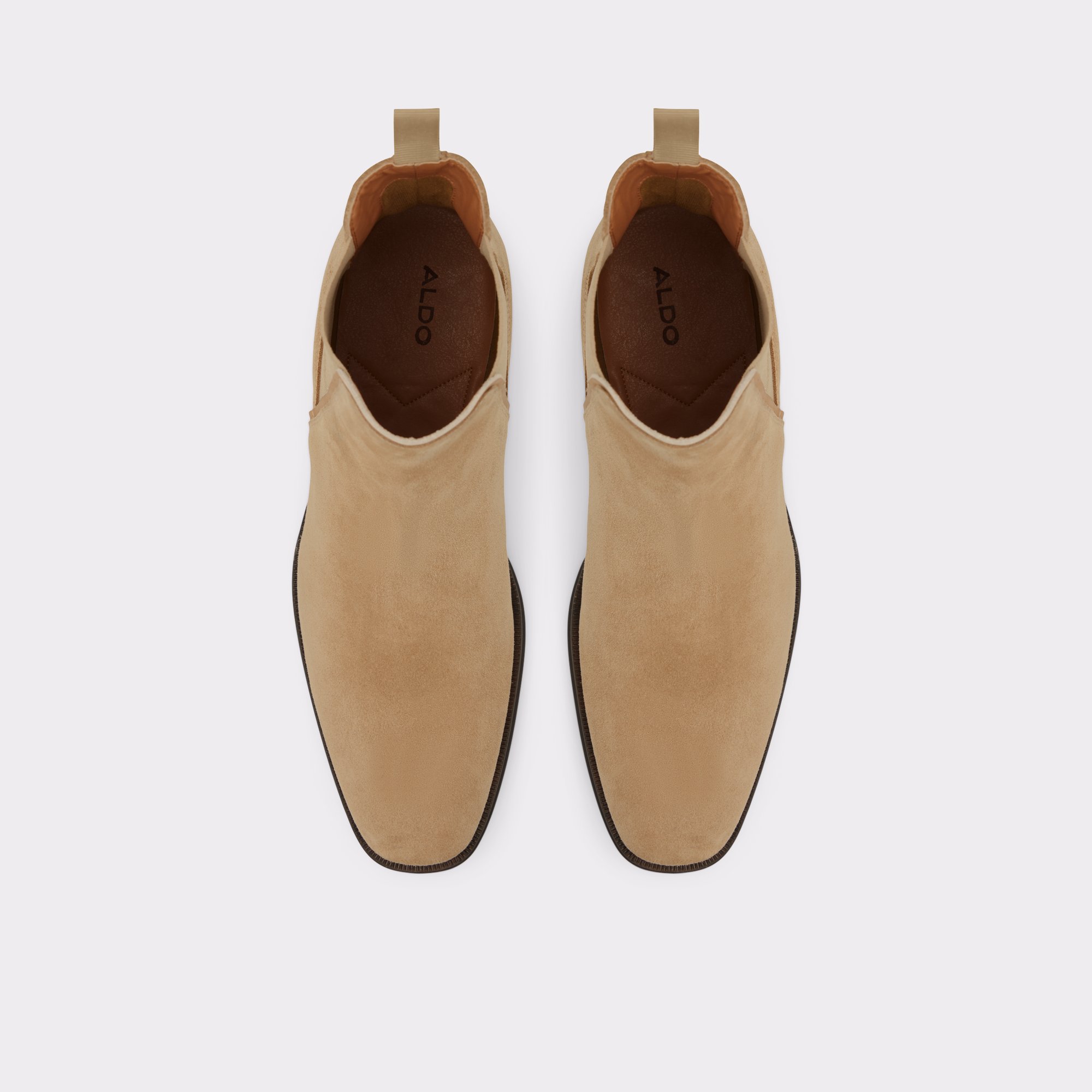 Criwienf Dark Beige Men Chelsea boots
