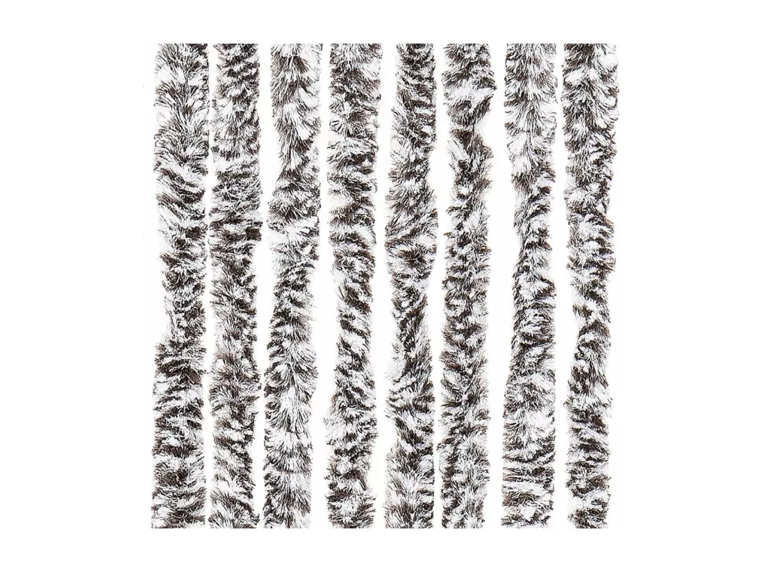 Moustiquaire marron et beige 118x220 cm chenille