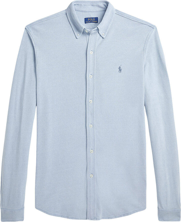 Polo Ralph Lauren FEATHERWEIGHT MESH-LSL-KNT Light indigo/c7565