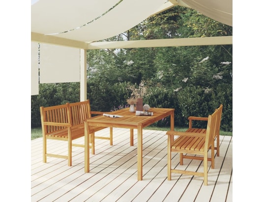 LES TENDANCES - Salon extérieur Salon de jardin-brun-4 places-180x90x77-494173