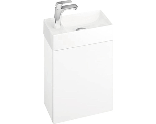 Wastafelmeubel RAVAK Veda BxHxD 400 x 450 mm x 220 mm Frontkleur wit hoogglans