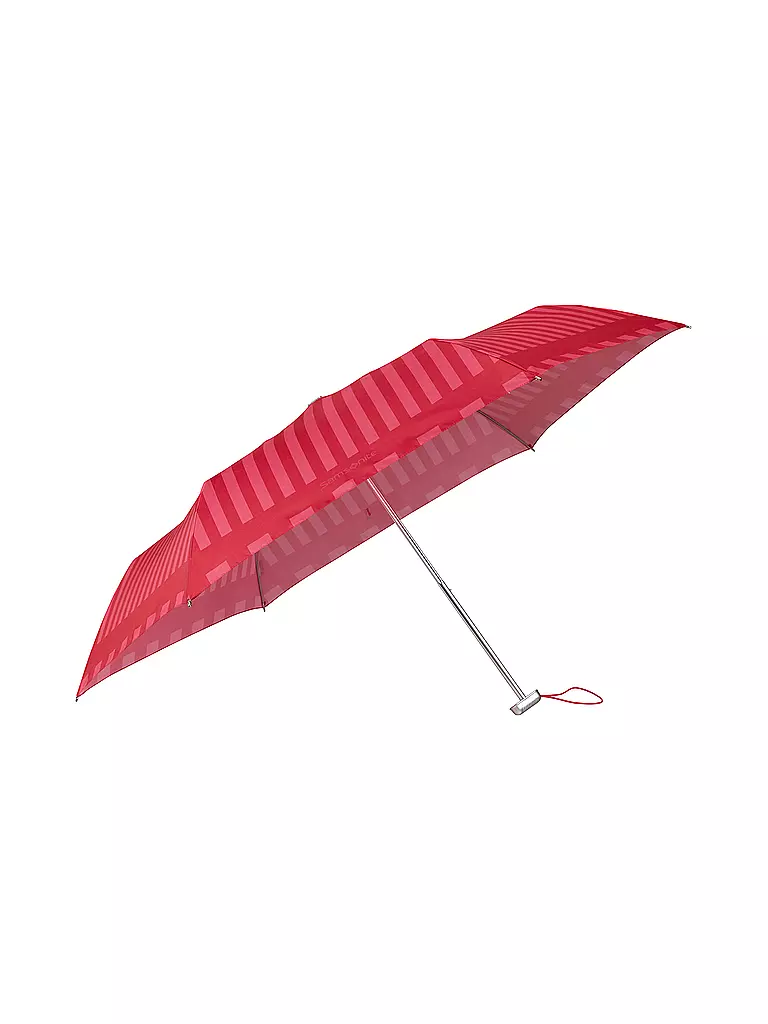 SAMSONITE Regenschirm - Taschenschirm Alu Drop S tulip fuchsia strip rot