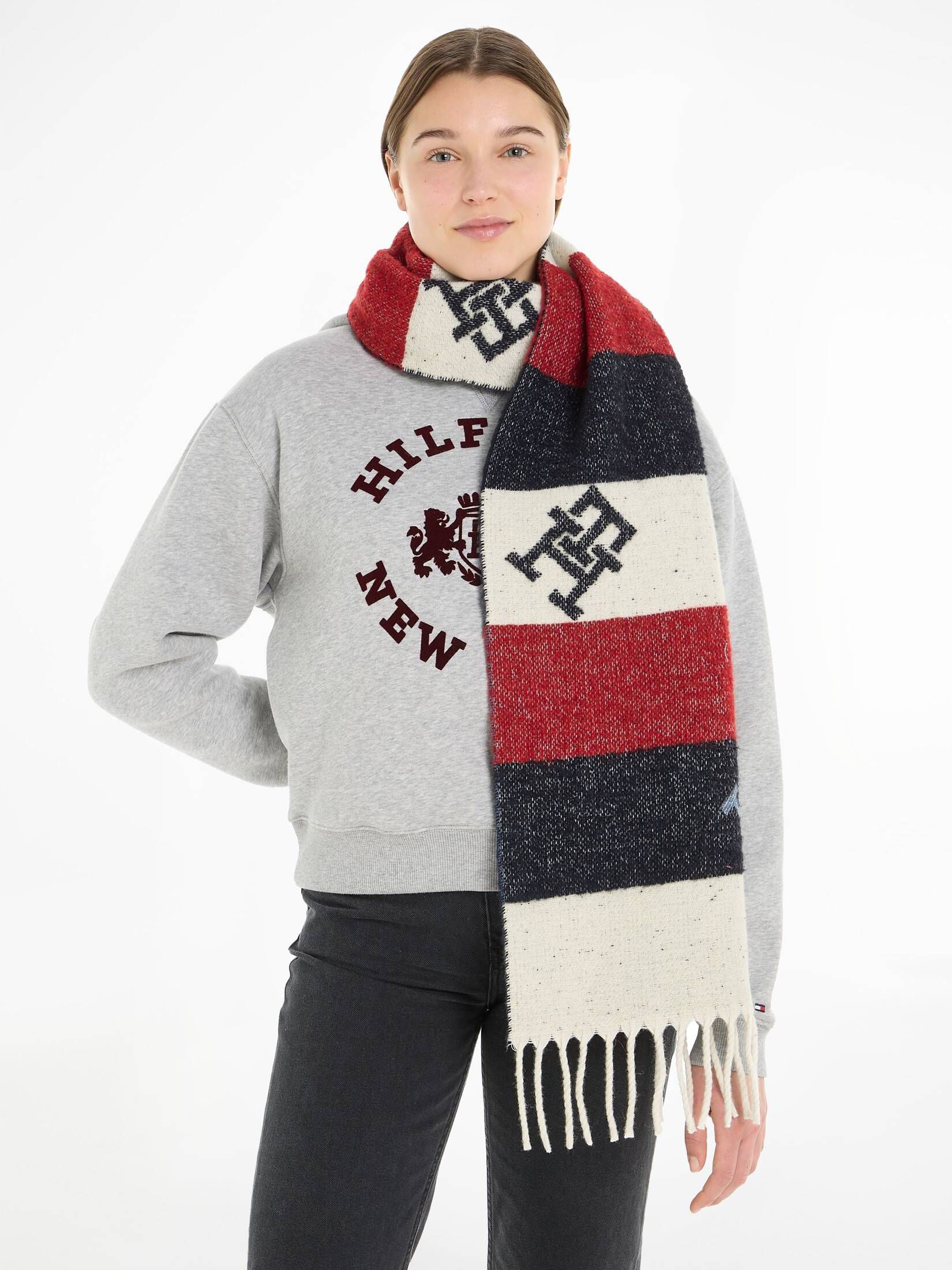 Tommy Hilfiger| Damen Schal mit Wolle